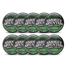 Smokey Mountain Herbal Long Cut Wintergreen, 10 Can Box picture