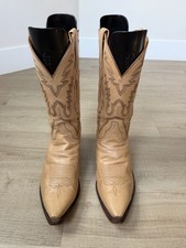 Lucchese Classics Handmade Tan Leather Cowboy Boots Men's 10.5 2E Wide G930454 picture