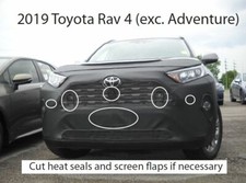 Lebra Front End Mask Cover Bra Fits TOYOTA RAV4 2019-2025 19-25 See Exclusions picture