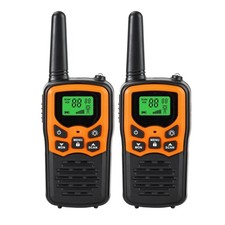 2 PACK Long Range 100 Mile Walkie Talkie Two Way Radio Charge Waterproof Headset picture