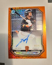 Topps 2026 Bowman Chrome Mega Box Auto Jhonny Level Giants BMA-JLE  🔥 4/25 🔥 picture