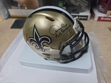 🔥Archie Manning Signed New Orleans Saints  Speed Mini Helmet-Fanatics Auth🔥 picture