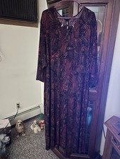 Any Wear by Catherine’s Paisley Maxi Dress Women's Size 5x picture