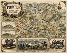 Perryville Civil War Map Art/638646426 picture