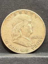 1949 S Franklin Half Dollar/Circulated/Ungraded (17) picture