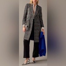 J. Crew Collection Mirabelle Topcoat Women 10 Brown Italian Wool Blend Excellent picture