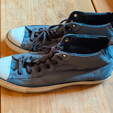 Converse x John Varvatos Men's Gray Canvas High-Top Lace-Up Sneakers US 12 picture