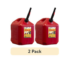 2 Pack Midwest Can Company, 5 Gal Capacity Gas Can w Flame Mitigation Device,Red picture
