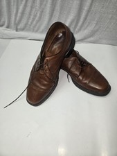 ​Allen Edmonds Brown Pebbled Leather Derby Dress Shoes Men's Comfort Rubber... picture
