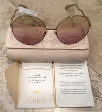 Brand New Chloé Rosie Scalloped Round Sunglasses – Authentic with Box & Card picture
