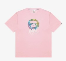 AAPE by A Bathing Ape AAPE Light Pink Graphic T-Shirt Size M picture