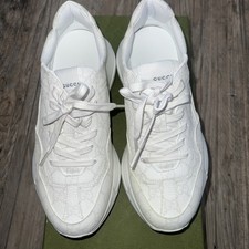 Tessuto Women’s Gucci White Sneaker Size 40 picture