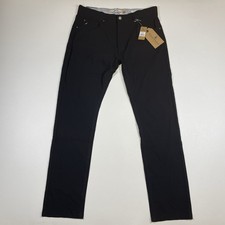 Tailor Vintage Tech Pants Men’s 36x32 Black Slim Stretch Water Resistant NEW picture