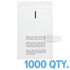 1000 9x12 Self Seal Suffocation Warning Clear Poly Bags 1.5 mil  picture