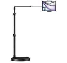Soporte de suelo ajustable de aluminio para tablet, ideal para usar en la cama, picture