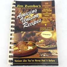 Jim Zumbo Amazing Venison Recipes Autographed Hardcover 1994 picture