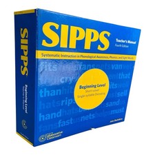 SIPPS Beginning Level 4th Edition Teacher’s Manual Reading Intervention picture