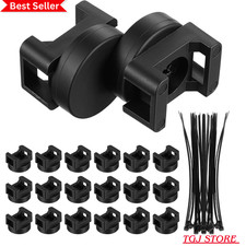 120Pcs Magnetic Zip Tie Mounts – 20 Heavy-Duty Magnet Bases & 100 Nylon Cable picture