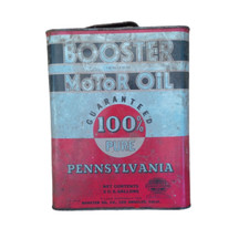 Pennsylvania Vintage 2 Gallon Booster Motor Oil Co Can Los Angeles Wear picture