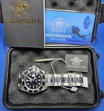 ADDIESDIVE Stainless Steel Watch Men's Driver Quartz Watch With Hardcase New picture