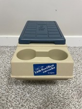 Vtg Igloo Little Kool Rest Car Cooler - Blue / Beige - Rare Ice Chest Cup Holder picture