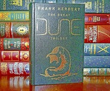 NEW Great Dune Trilogy by Frank Herbert Leather Bound Collectible Hardcover picture