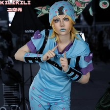 NEW Johnny Joestar Cosplay JoJo Part 7 SBR Full Uniform Suit Halloween Costume picture