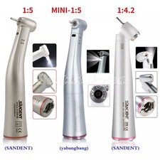 Mini 45° Dental 1:5 /1:4.2 Increasing Fiber Optic LED Contra Angle Handpiece picture