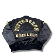 VTG 80/90s Starter NFL Proline Pittsburgh Steelers Satin Jacket USA Mens XL Rare picture