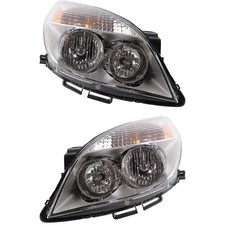 Headlight Set For 2007-2009 Saturn Aura Halogen Left and Right 25854634 25854633 picture