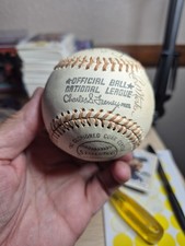 1974 Atlanta Braves TEAM SIGNED Official NL Baseball  18 sigs Eddie Mathews  picture