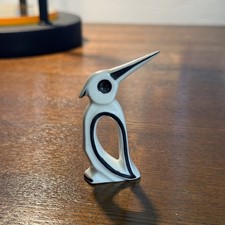 Roger Capron MCM Mini Bird Figurine White 2.75” picture