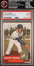 1953 Topps #199 Marion Fricano Philadelphia Athletics PSA 4 picture