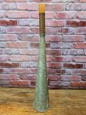 Vintage Galvanized Metal Maritime Fog Horn Antique Nautical Boat Reed Size picture