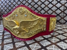 WWWF BOB BACKLUND ANTONIO INOKI WRESTLING CHAMPIONSHIP TITLE BELT picture