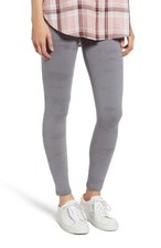Nordstrom Women's Go-To Gray Marble High Waist Cotton Everyday Leggings Sz Large picture