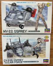 Lot of 2 Hasegawa Eggplant Series V-22 Osprey Illustrated by Takashi Fujisawa picture