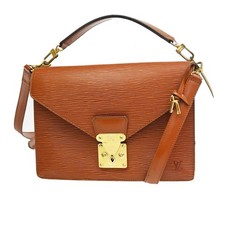 LOUIS VUITTON LV Biface 2Way Shoulder Hand Bag Epi Leather Brown France 30YJ530 picture