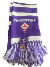 ACF Fiorentina Team Knit Scarf New Official Embroidered Italy picture