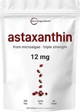 1-3 PACK Astaxanthin 120 Softgels 12mg - Supports Eye Health and Joint Health picture
