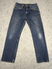 Vintage 2002 Levis 505 Jeans Mens 32x30 Regular Fit Straight Leg Y2K Denim picture