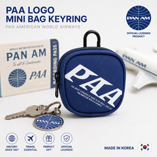 PAN AM PAA Logo Mini Bag Keyring, Pan American Airways Heritage Bag Charm, Aviat picture