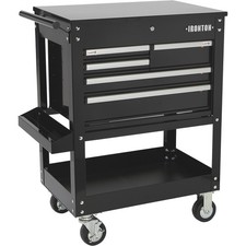 Ironton 30in. 5-Drawer Mechanic's Tool Cart, 33-7/8in.L x 17-5/8in.W x picture