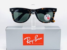 Ray-Ban Original Wayfarer 50mm Polarized Sunglasses - Havana / Green Lens RB2140 picture