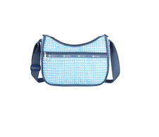 LeSportsac Painterly Weave Classic Hobo, Abstract Playful Gingham Inspired Weave picture