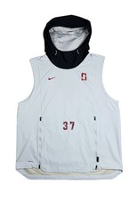 Nike Stanford Cardinals PE #37 On-Field Mens Sz XL Gray Sleeveless Hooded Jacket picture