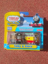 Thomas Take-n-Play Toby & Flora 2-Pack Sealed New Rare Diecast Fisher Price picture