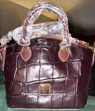 Dooney & Bourke Denison  Satchel Zip & Detachable Strap - Espresso - NWT- picture