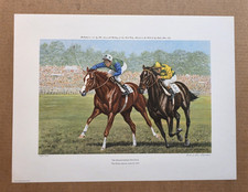 Richard Stone Reeves Print, The Minstrel Wins 1977 Epsom Derby, 276/750 picture