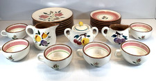 VTG Stangl Pottery Wild Rose + Fruit n' Flowers Dishes Lot of 23 Made in USA EUC picture